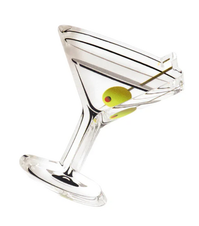 Clear Acrylic Initial Cocktail Holder
