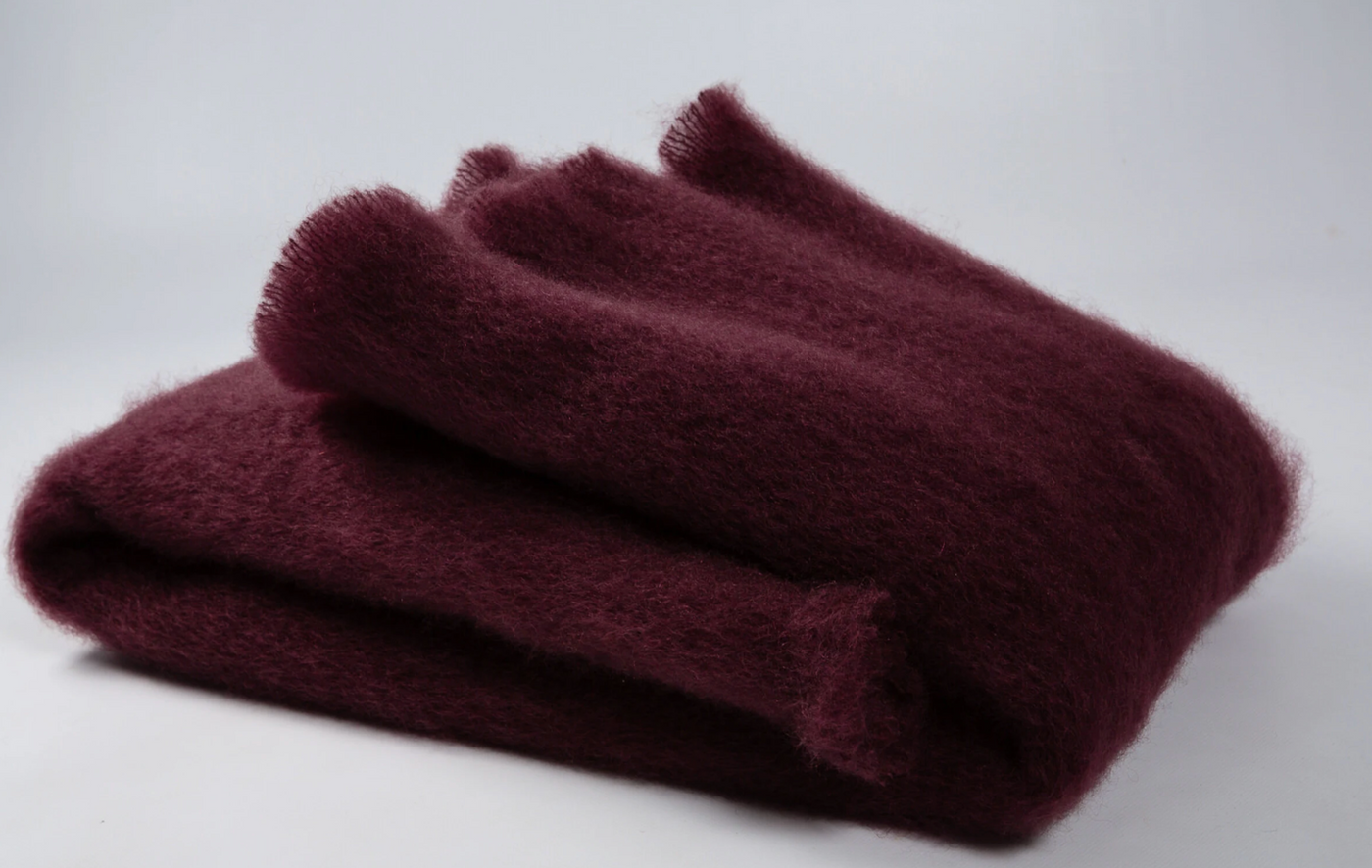 Vibrant Raspberry Mohair Throw Blanket – HAMPTON + DUNES